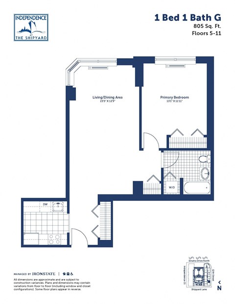 a floor plan of a house with a bedroom and a bathroom