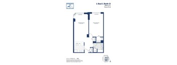 a floor plan of a unit with a bedroom and a bathroom