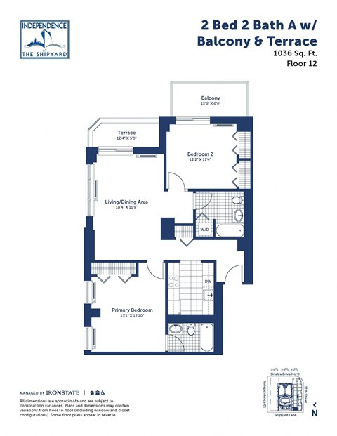the typical floor plan of a bedroom apartment