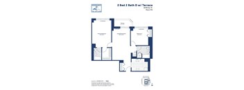 the floor plan of 2 bed 2 bath dfw tx