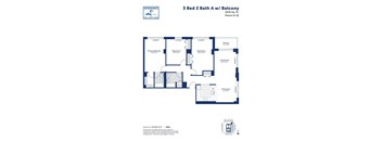 the floor plan of 3 bed 2 bath a w