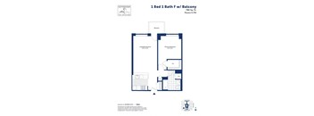 1 Bed  1 Bath F w/ Balcony