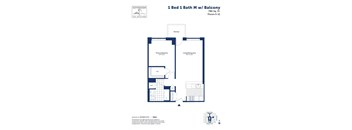 1 Bed 1 Bath M w Balcony
