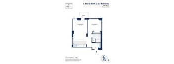 the floor plan of bed 1  bathroom