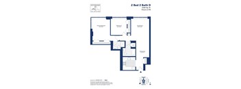 a floor plan of a 2 bed 2 bath condo