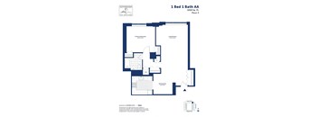 a floor plan of a bedroom apartment