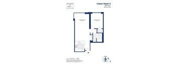 this floor plan is an approximation of our 1 bed 1 bath v plan