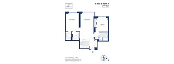 a floor plan of a house with an open concept floor plan with bedrooms and baths