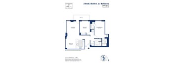 the floor plan of 2 bed 2 bath l nw