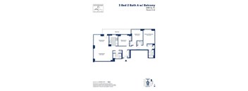 the floor plan of 3 bed 2 bath a w