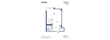 a floor plan of studio c floor plan studio c apartment