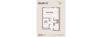 a floor plan of studio g
