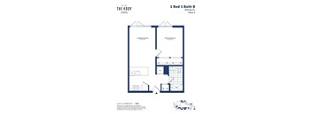 this floor plan is an approximation of our 1 bed 1 bath b floor plan