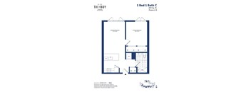 this floor plan is an approximation of our 1 bed 1 bath c floor plan