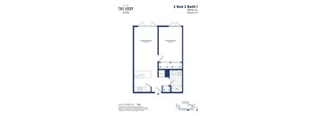 this floor plan is an approximation of a 1 bed 1 bath floor plan