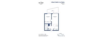 this floor plan is an approximation of a 1 bedroom villa