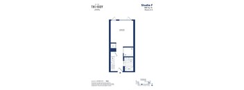 a floor plan of studio f