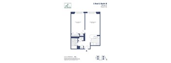 a floor plan of a 1 bed 1 bath b apartment