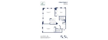 a floor plan of a bedroom apartment