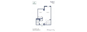 A floor plan for Studio A, which is 532 square feet, is shown on the second floor.