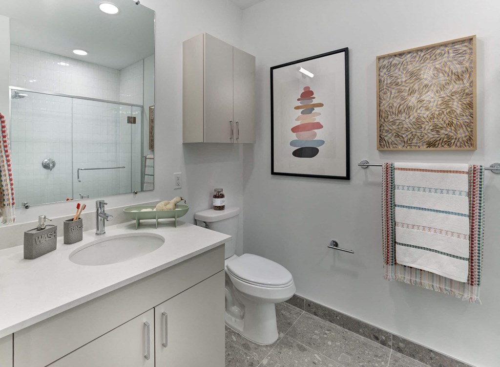 a bathroom with a sink and a toilet