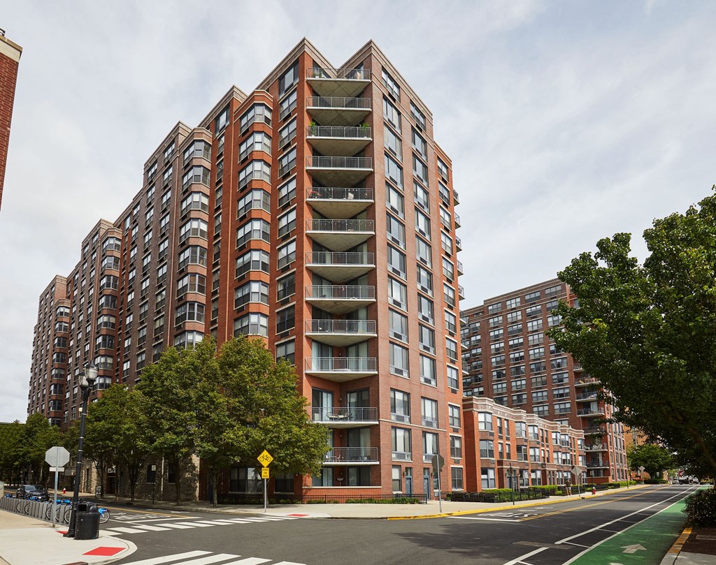 south view of the condominiums from the street