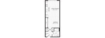 0A-R Studio Floor Plan