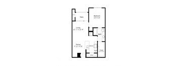 bedroom floor plan | luxury apartments in towson md | the mille brookhaven apartment