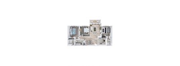 bedroom floor plan an in 3d