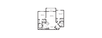Hibiscus 2 Bedroom Floor Plan