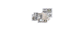 bedroom floor plan an in 3d