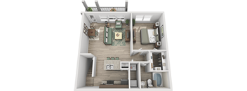 a 2400 sq ft floor plan with a bedroom and a living room