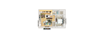 1 bedroom 1 bathroom floor plan