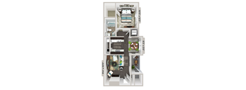 1 bedroom 1 bathroom floorplan