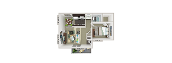 1 bedroom 1 bathroom floorplan
