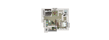 1 bedroom 1 bathroom floorplan
