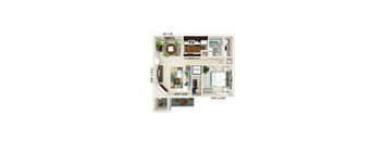 1 BED 1 BATH at Eastchester Ridge Apartments, High Point, 27262