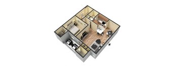 1 bedroom 1 bathroom floorplan