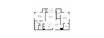 bedroom floor plan an in 2 bed 2 bath