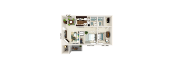 2 bed 2 bath at Eastchester Ridge Apartments, High Point, North Carolina
