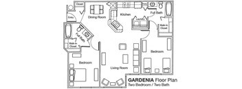 2x2 floor plan