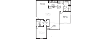 2x2 1424 sqft - The Barbados 3rd floor