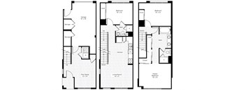 3A-S 3 Bedroom 2 Bathroom Floor Plan