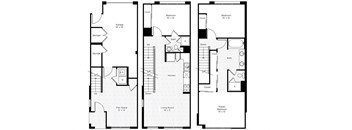 3A-S 3 Bedroom 2 Bathroom Floor Plan