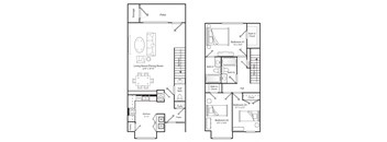 Three Bedroom Two and half Bath 1451 Square Feet