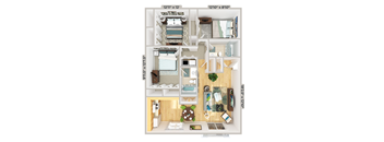 3 bedroom 2 bathroom floor plan