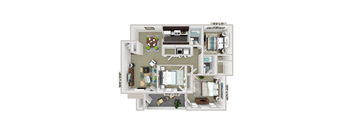 3 bedroom 2 bathroom floorplan