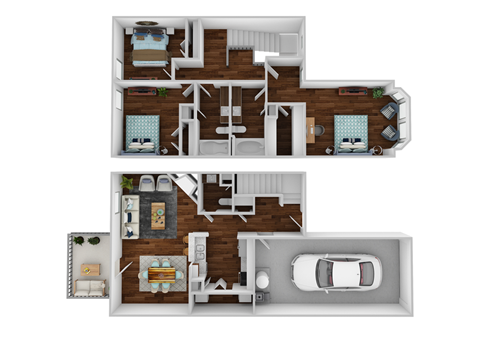 Floor plan 3 bed 2.5 bath
