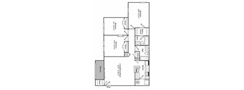 Three Bedroom Two Bath 1101 Square Feet