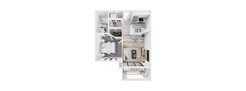 a floor plan of a house top view